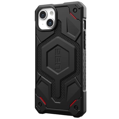 Urban Armor Gear Monarch Pro Geschikt voor Apple iPhone 15 Plus | Kevlar® Materiaal | Compatible met MagSafe | Back Cover Hoesje | Zwart