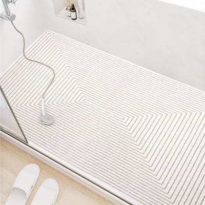 Dailygoods- Badmat Antislip 60 x 90 cm - Douchemat - Sneldrogend - Zachte Badmat - Schimmelbestendig - Afvoergaten