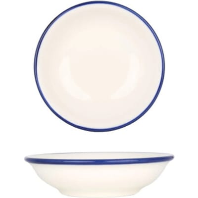 Bonna Serveerschaal - Linea Blue - Porselein - 15 cm (330cc) - set van 2