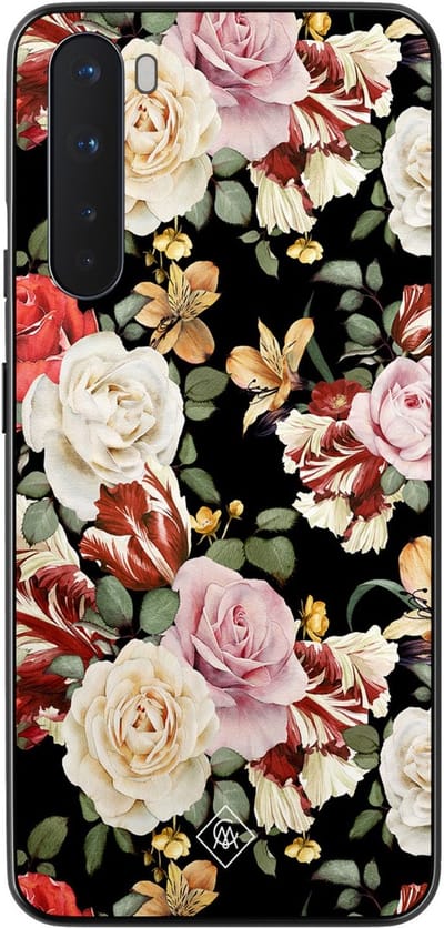 Casimoda® hoesje - Geschikt voor OnePlus Nord - Bloemen flowerpower - TPU - Backcover - Multi - Bloemen