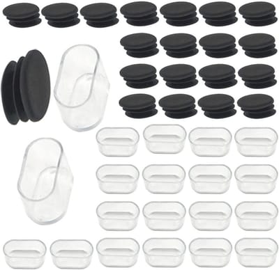 Rubberen Stoelpootdoppen - 40 Stuks voor Ovale Stoelen