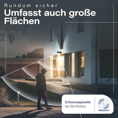 Infrarood Bewegingsmelder 360° met 4 Sensoren en Fresnel-lens - IP65, Geschikt voor LED, Inclusief Kruipbeveiliging en Bereikbegrenzing