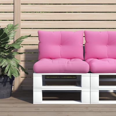 vidaXL - Palletkussens - 2 - st - oxford - stof - roze