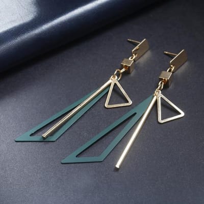 Boucles d'oreilles pendantes rondes coréennes pour femmes, nouvelle mode, géométriques, rondes, en forme de cœur, en or, tendance, bijoux de mariage gray
