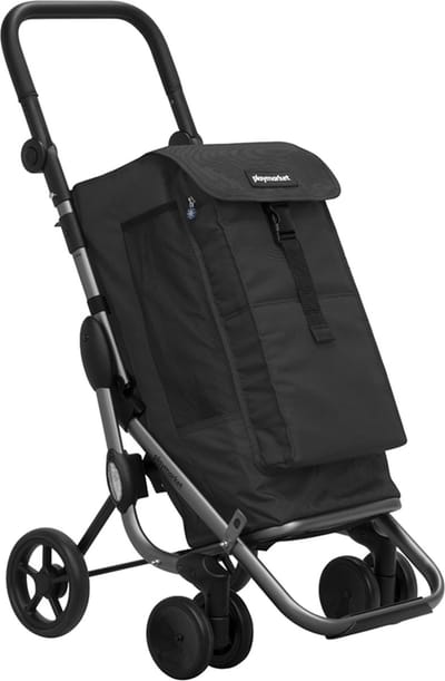 Playmarket Go Up Premium Boodschappentrolley - 2 Wiel - Boodschappenwagen - Zwart