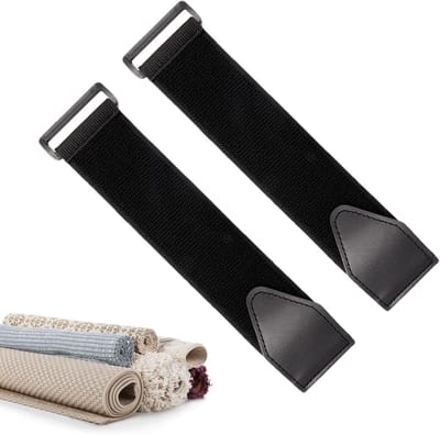 Pedaalriemen Hometrainer - Trainingsriemen Voet - Indoor Fitness - Verstelbaar en Stabiel - 5 x 45 cm - Zwart