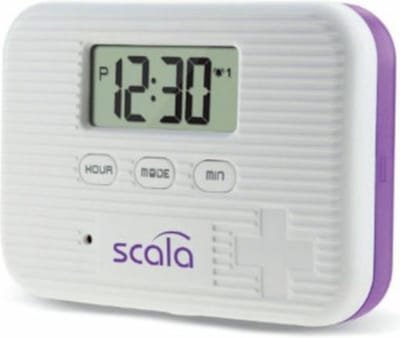 Scala - 6 compartimenten "Vergeet me niet" pillendoosje