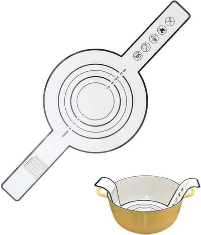 Bakmat van siliconen en glasvezel, zwart, 1 stuk, anti-aanbaklaag, herbruikbaar, voor Dutch Oven & zuurdeegbrood, perfect koken