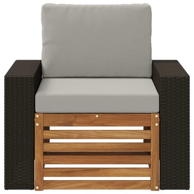 vidaXL - Buiten - Midden - Sofa - Naturel