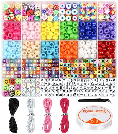 TOVBMUP Kralenset - knutselen meisjes - Kralen Set - Kralen Set - armbandjes maken meisjes - Sprankelende Sieraden Maken Pakket