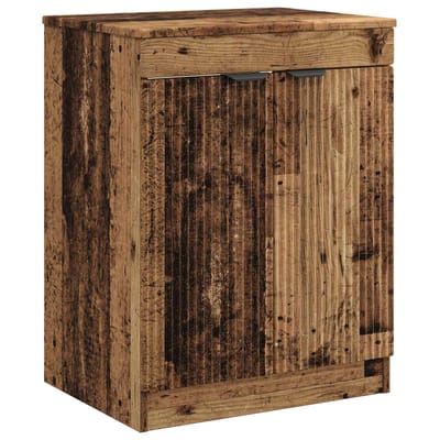vidaXL - Badkamerkast - Oud - hout - 54 - x - 41 - x - 70 - cm - Bewerkt - hout