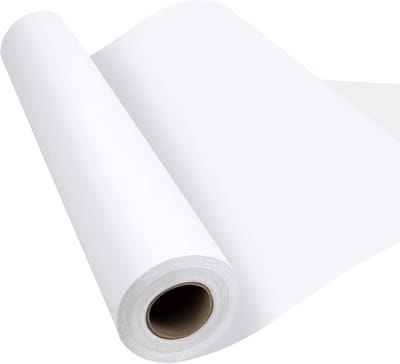 Knutselpapier Rol - Kraftpapier Wit - Creatief Bezig Zijn - Wasvrij en Ongecoat - 15 " x 354 " - Wit