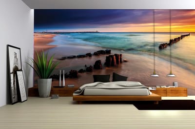 Beach Path Sea Sand Photo Wallcovering