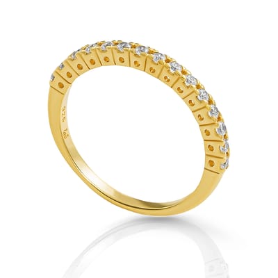 Orphelia 'Claire' Dames 925 Sterling Zilveren Ring - Goud ZR-7539/G