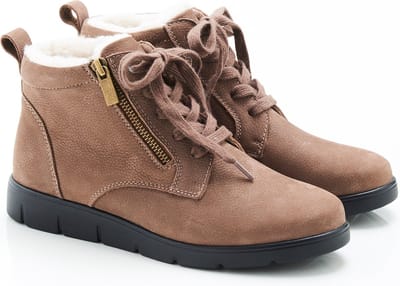 Damart - Enkellaarsjes met veters Thermolactyl - Dames - Bruin - 36