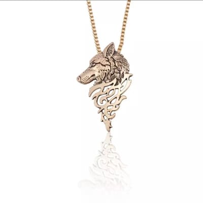 Akyol - Ketting – Ketting Wolf– Wolf ketting – Ketting met wolf – Wolf – Wolven – Sieraad – 1 stuks – Cadeau voor vriend – Wolven sieraad – Wolf sieraad –