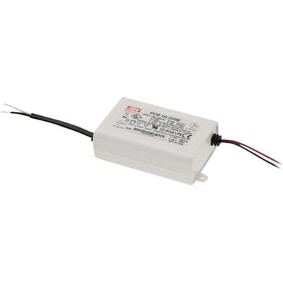MEAN WELL PCD-16-1400B LED-driver Constante stroomsterkte 16 W 1.4 A 8 - 12 V/DC Dimbaar, PFC-schakeling, Overbelastingsbescherming, Montage op