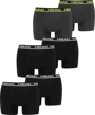 HEAD Heren Boxershorts HEAD BASIC BOXER 6er Pack Veelkleurig S