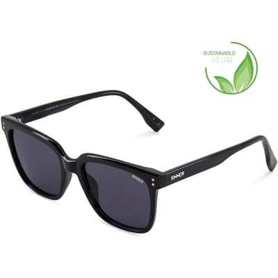 SINNER Dokos - Zonnebril - Polariserend SINTEC®-lenzen - Zwart - Unisex - One size - BIO based frame