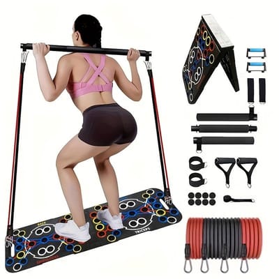 Multifunctionele Push-up Board met 54 Gaten voor Krachttraining en Thuisfitness