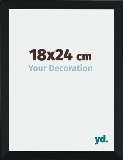 Your Decoration - Fotolijst 18x24 cm - MDF - Zwart Mat - Catania