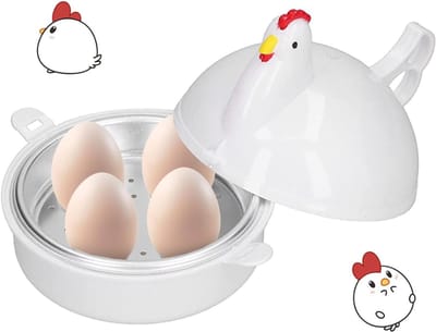 RONN® Eierkoker magnetron - Eierkoker - Eierkoker electrisch - Wit - ‎13cm x 13cm x 10cm