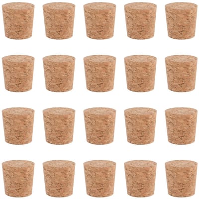 Dailygoods- Kurkstop 40 Stuks - Houten Flessenstop - Natuurlijke Kurk - Vervangende Kurken - Afdichtingseigenschappen - Voorkomt Vloeistoflekkage - Wijnstopper