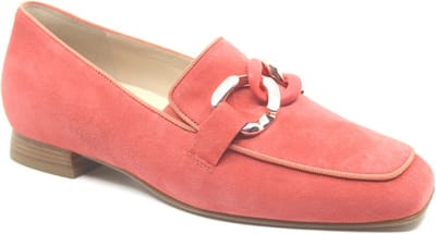 Hassia, 7-300856-4400, Coral kleurige mocassin/instapper wijdte H