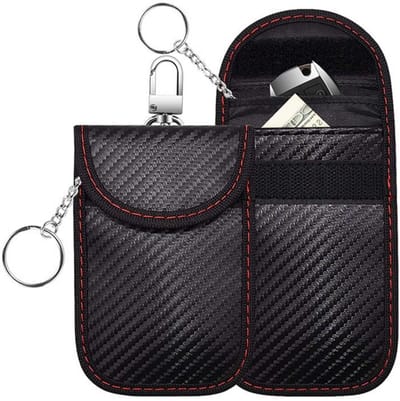 Dailygoods- RFID-beschermhoes waterdicht - autosleutel hoesje - autosleutel hoesje antidiefstal - bediening met knop - bereik 10 meter - Autosleutelhoes
