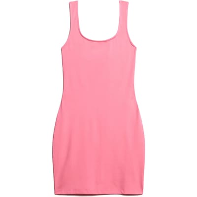 Superdry - Jersey mini-jurk met vierkante hals - Dames - Jurken