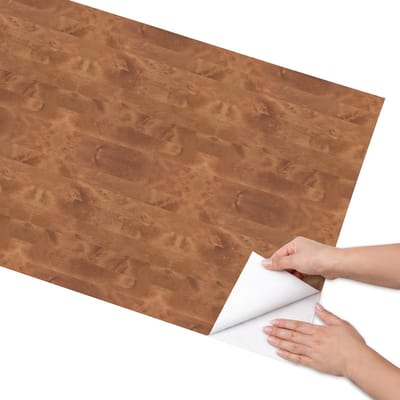 Coloray Meubel Wrap Folie - Bruin Meubelfolie - 65x130 cm - Plakfolie Meubels Houtstructuur - Decoratiefolie Zelfklevend - Rustiek Meubelfolie - Meubelfolie Zelfklevend - Badkamer decoratie - Texturen