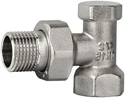 Thermostaatkraan - Radiatorkraan - Verwarming Regelen - Eurokonus Aansluiting - 1/2 Inch - Chroom