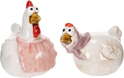 Keramische kippenfiguurtjes voor de woonkamer, schattige paasdecoratie