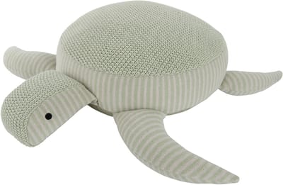 Kindsgut - Grote Knuffel Schildpad - Gebreid - Hoogwaardig 100% Katoen - OEKO-TEX® Gecertificeerd - 56 x 14 x 50 cm