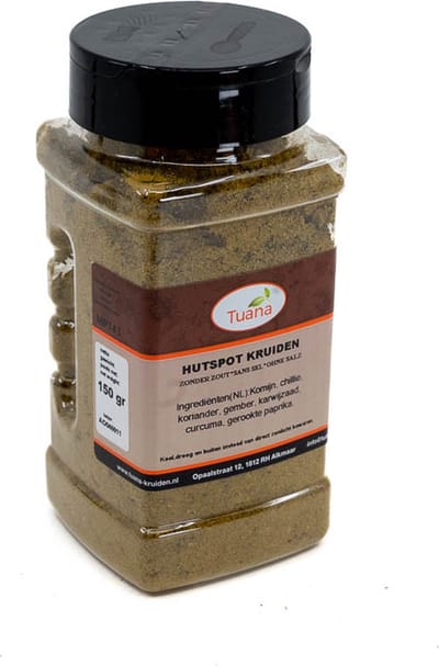 Tuana Kruiden - Hutspot Kruidenmix - Strooibus 150 Gram - Tuanashop - MP-H-0009