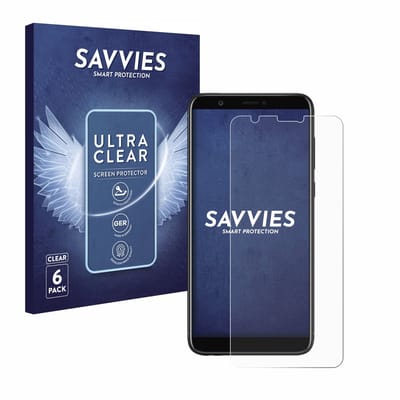 Savvies - Screenprotector voor Huawei P smart 2018 - Folie Beschermfolie transparant 6 Stuks