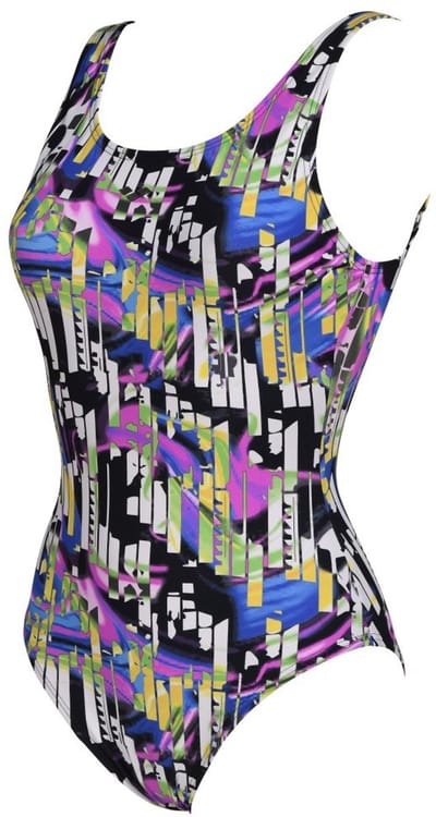 ARENA | W Bodylift Swimsuit Carolina U B C-Cup black-multi (Maat - 48)