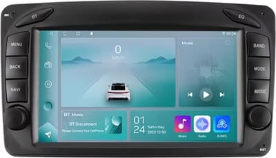 Autoradio met bluetooth - Carplay - Voor Mercedes Benz CLK W209, C-W203, G-W463, W208, A-W168, Viano, Vito, Vaneo - Geschikt voor Apple en Android - Stereo - Navigatie - Navigatiesysteem auto - 1GB 32GB