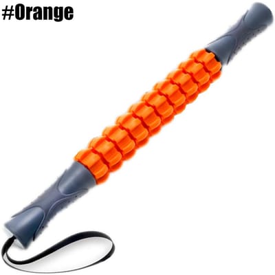 Spierroller Massage Stick Voor Atleten Lichaamsmassager Spanning Verlichting Helpt Benen Rug Ontspanningstool oranje