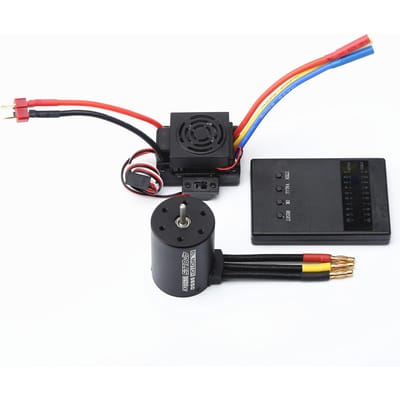 3650 4500KV borstelloze motor met 60A ESC en programmeerkaart combo-vervanging voor HSP HPI Wltoys 3600KV