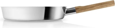 Eva Solo - Nordic Kitchen Stainless Steel Slip-Let Non-Stick Koekenpan Ø 24 cm - Roestvast Staal - Zilver -