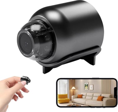 Spionagecamera 1080P WiFi verborgen camera draadloos met bewegingsdetectie en app-bediening - Beveiligingscamera voor binnen - Mini oppascamera - Geheime camera