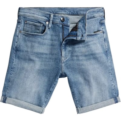 G-Star Raw 3301 Slim Short Jeans Heren - Broek - Blauw - Maat 28