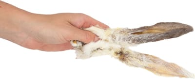 Budget Pet Deals Hondensnacks - Konijnenoren met haar - 500 Gram - Gecertificeerd
