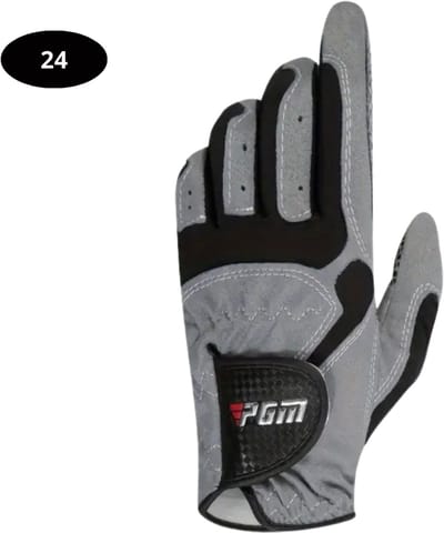 Nivard Golfhandschoenen - Golf Accessoires - Handschoen AntiSlip - Heren - Links - Grijs - Maat M/L