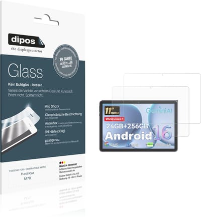 dipos – 2x Matte Pantserfolie geschikt voor Hasskya M70 | 9H Screenprotector