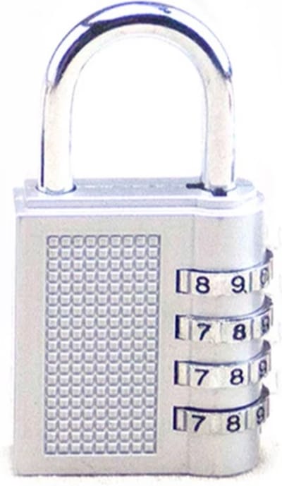 4 Cijferig Kofferslot - Reisslot - Reis Cijferslot - Cijferhangslot - Hangslot - Bagageslot - Luggace Lock