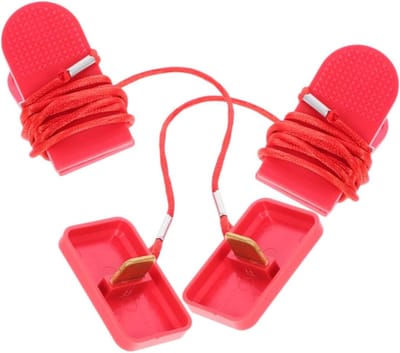 Veiligheidssleutel Loopband - Noodstop Sleutel - Fitness Veiligheid - Magnetisch Bevestigingssysteem - 2 Stuks - Rood