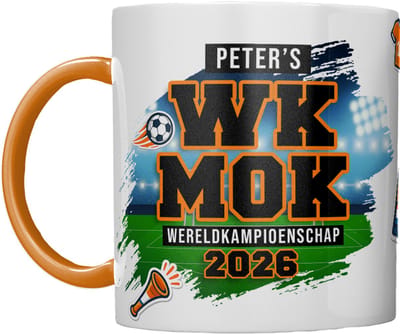 WK 2026 MOK | JUICHMOK | GEPERSONALISEERD MET NAAM | JUICH MOK | ORANJE