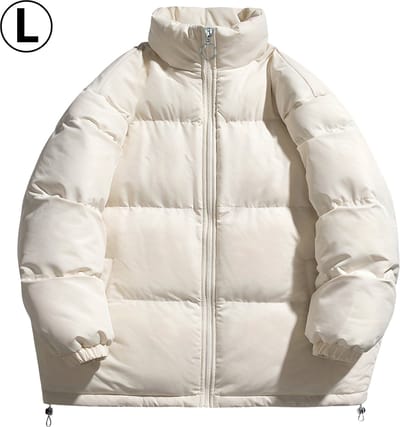 Nivard Winterjas Voor Dames - Faux Fur Bontkraag - Parka - Jas - Winter - Volwassen - Wit - Maat L